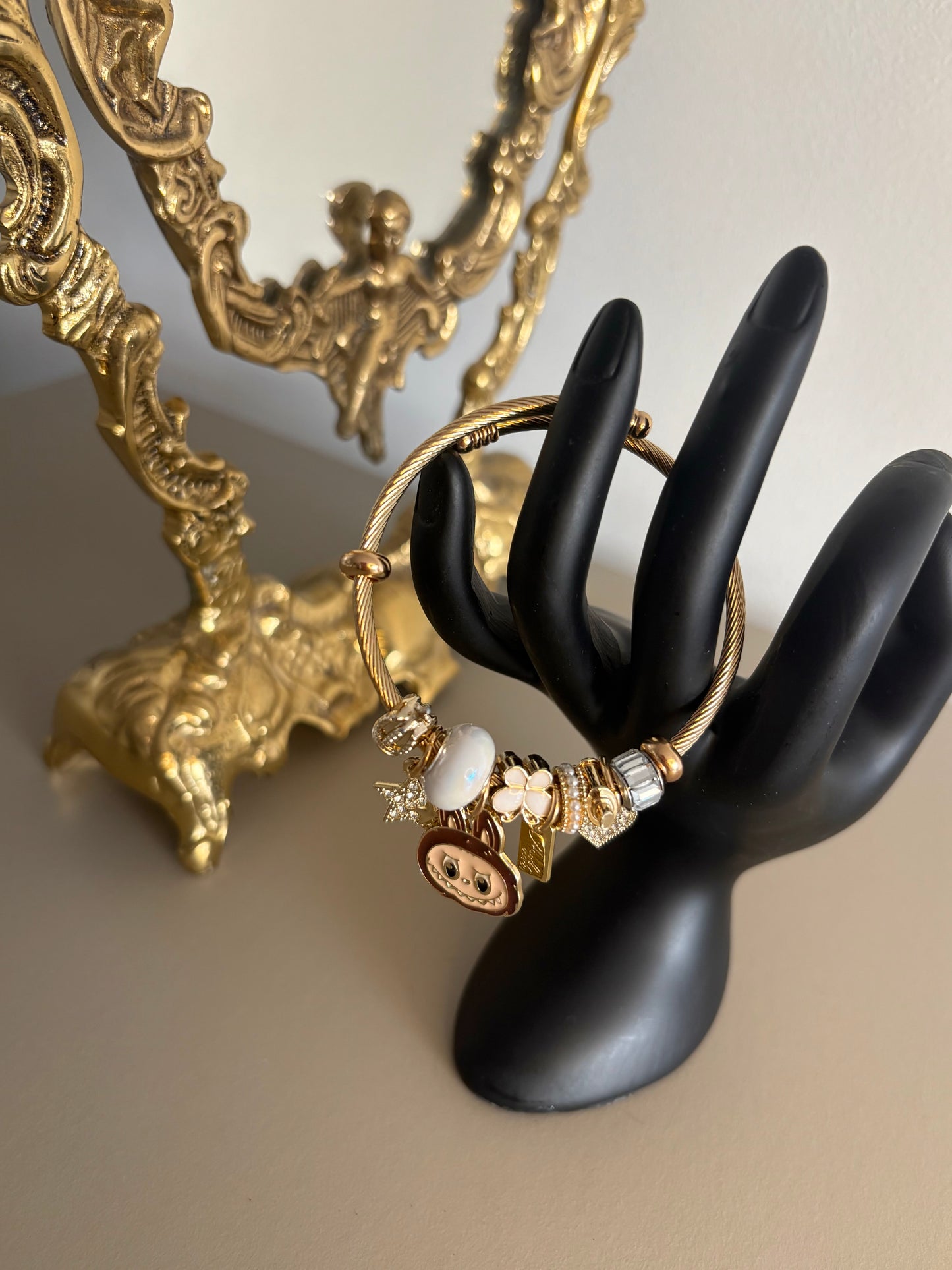 Bracelet Labubu Marron