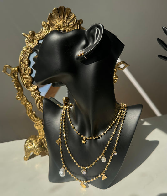 Collier triple charms