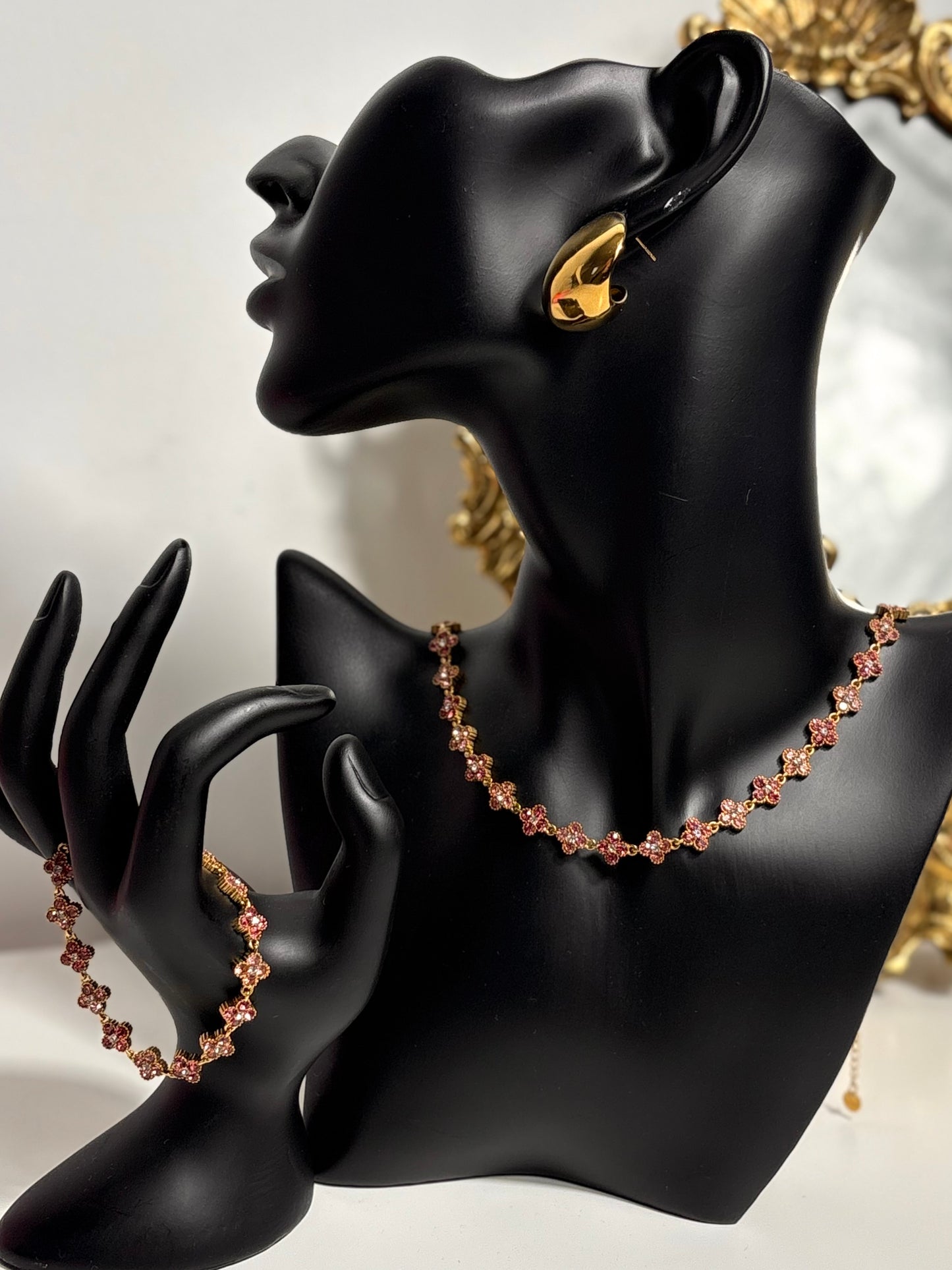 Bracelet Trèfle strass Olfa