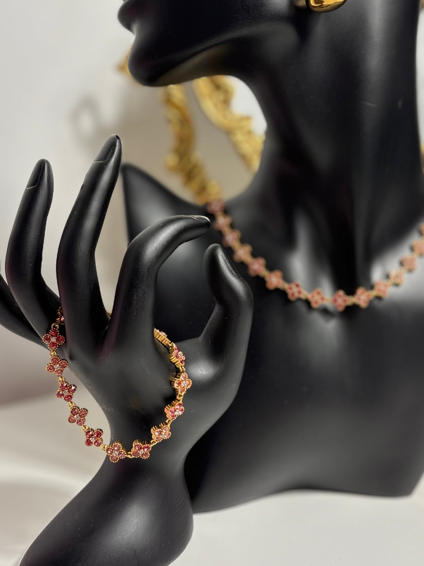 Bracelet Trèfle strass Olfa