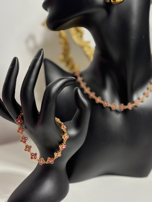 Bracelet Trèfle strass Olfa