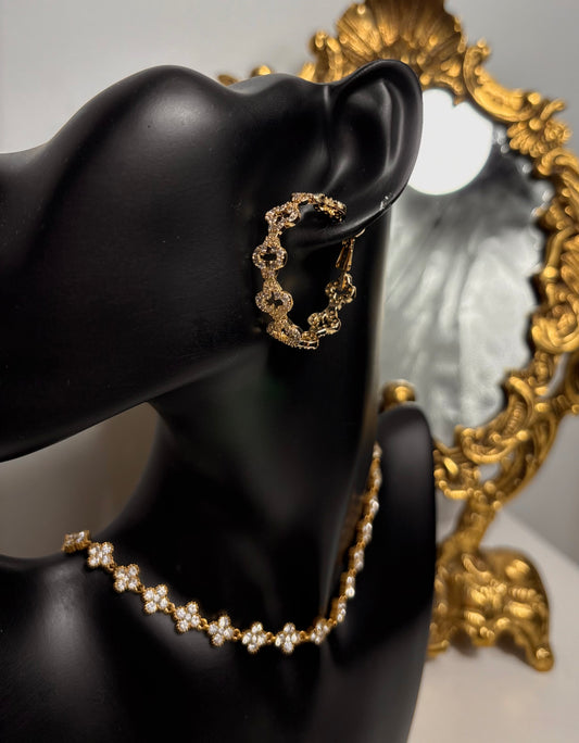 Créole Trèfle strass Olfa